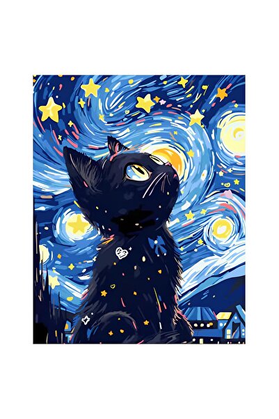 NEVERMORE Set pictura pe numere - panza pe rama lemn 40x50 cm, H1284, NEVERMO...