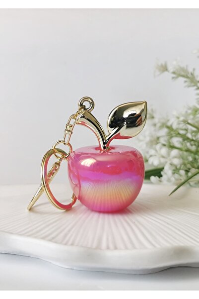 Halley Concept Pink Apple Figured Charm Keychain 11X4 cm