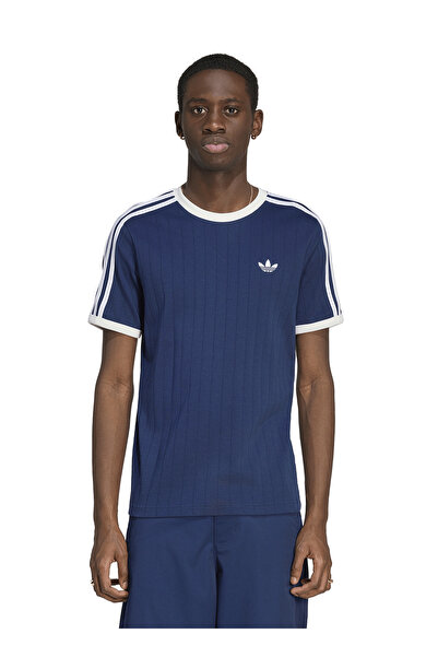 adidas KS7448 3S TEE STR Mavi Bisiklet Yaka Dar Düz Erkek T-Shirt