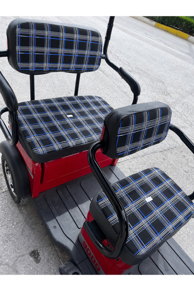 AK Leksus Haway Compatible Plaid Patterned Seat Cover Set - Checkered Motor S...