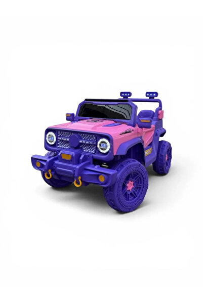 Leno Electric Ride-On Off-Road SUV Toy Car With LED Windscreen - Blue & Purple