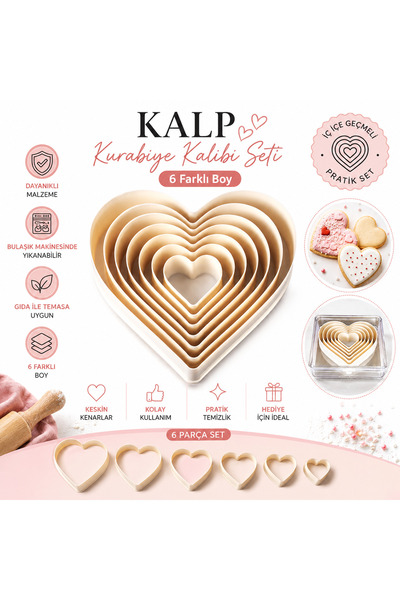 pratikpastacılık Volovan Set Boxed Flat - Daisy/Star/Snowflake/Circle/Drop/He...
