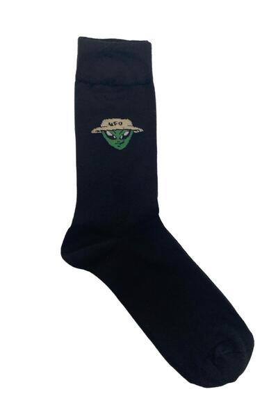 TMR Comfortable Breathable Alien Patterned Unisex Socks