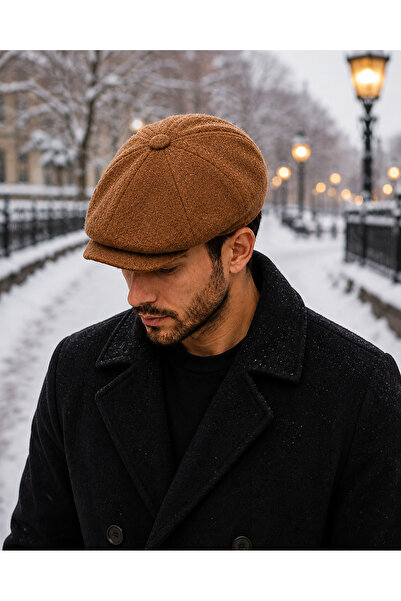 Generic Brand Wool Blend Cashmere Men's Beanie Hat