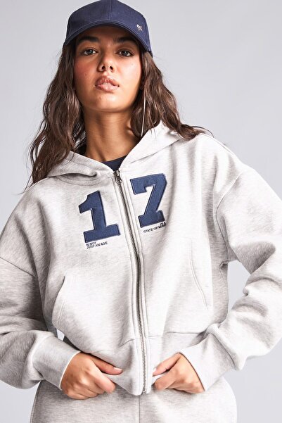 DeFacto Fitted Hooded Thick Fabric Cardigan H4218Ax26Wn