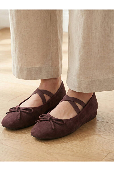 Pair-ie Tales By Styli Brown Velvet Mary Jane Shoes