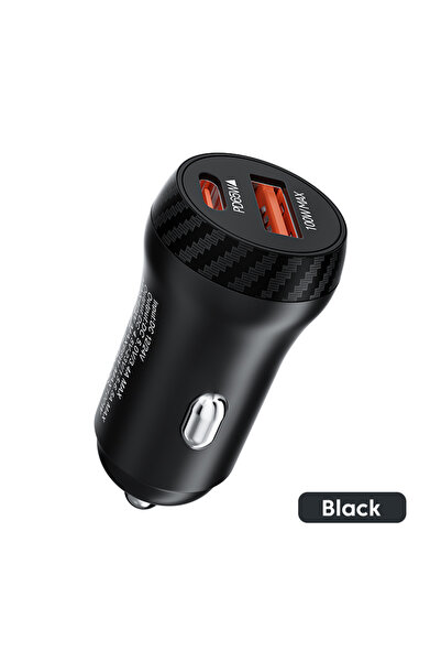 Choice1 Black 165W Car Charger Fast Charging USB Type C Car Mobile Phone Char...