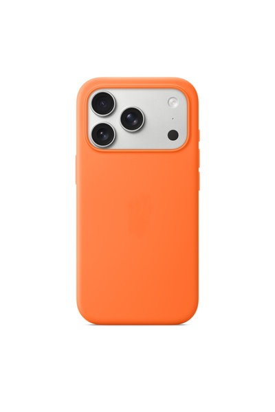 Choice iPhone17 Pro Max Orange High Quality Liquid Silicone Official Phone Ca...