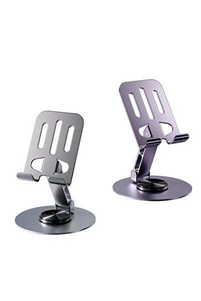 Choice Deep space gray Metal Rotating Foldable Stand for Live Streaming & Bin...