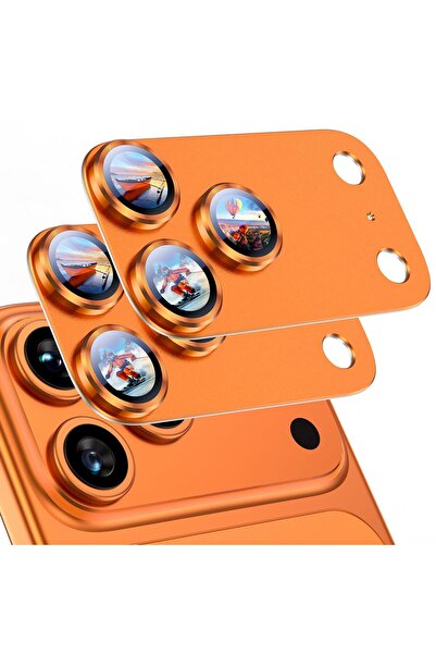 Choice9 iPhone17 Pro Max 2Pcs Orange 1-2Pcs Camera Lens Protector For iPhone ...