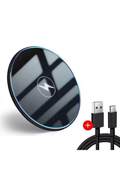 Choice3 VIKEFON A With Cable Wireless Charger LED Light Phone Pad Dock For iP...