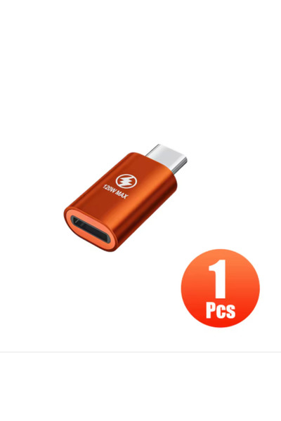 Choice16 orange 1pcs Type C Adapters IOS Female To USB C Male Adapter Convert...