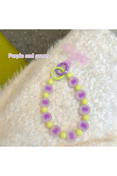 Choice5 4 Contrasting Color Big Colored Beads Cell Phone Chain Colorful Phone...