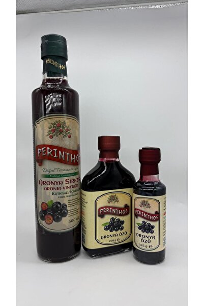 ARONYA SİRKESİ 500 ML + ARONYA ÖZÜ 125 GR + ARONYA ÖZÜ 250 GR