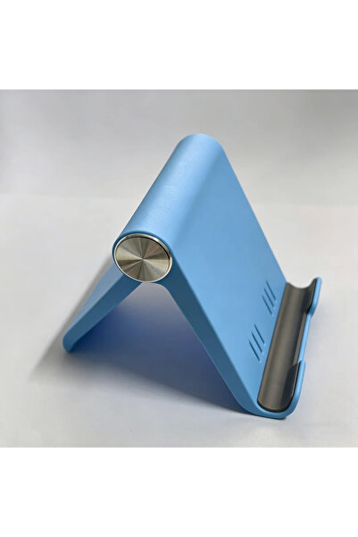 Choice1 Blue Universal Adjustable Phone Holder Stand - Portable Foldable Desk...