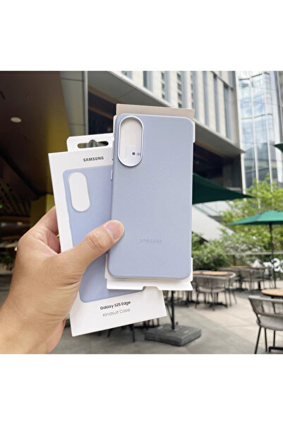 Choice4 SAMSUNG Galaxy S25 Edge light blue Luxury Premium Leather Phone Case ...