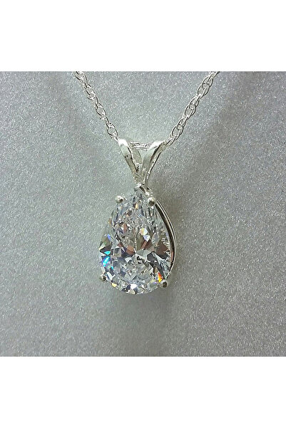 choice2 XL250 Huitan Luxury Pear Cubic Zirconia Pendant Necklace for Bridal W...