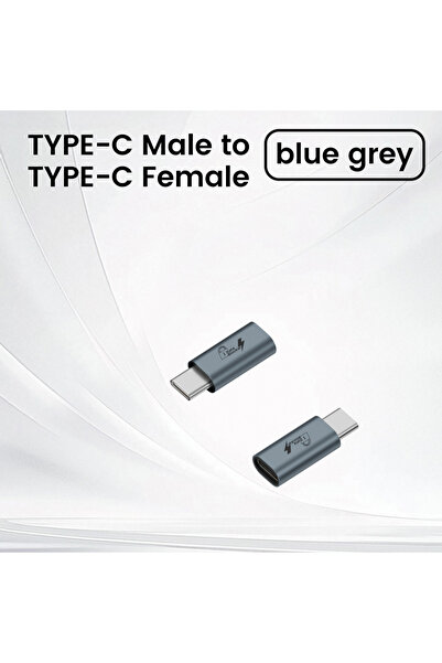 Choice4 C Male to C Gray USB Data Blocker USB Charging Adapter No Data Syncin...