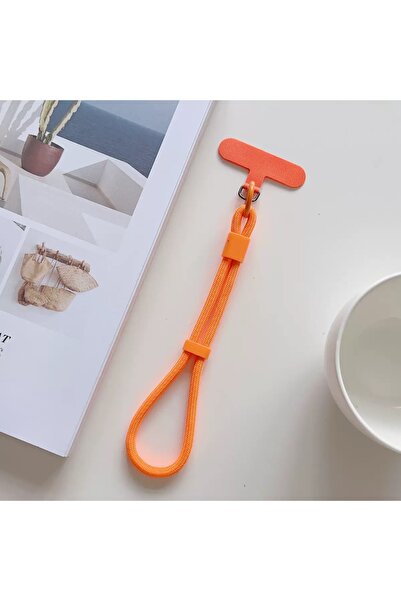 Choice Orange Modern Candy Colored Cellphone Lanyard Adjustable Wrist Strap P...