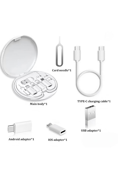 Choice white USB Type-C to C 60W Charging Adapter Cable Set USB-C to Lightnin...