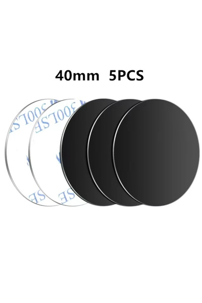 choice2 5PCS Black 40x40 Magnetic Car Phone Mount Metal Plate - Universal Ult...