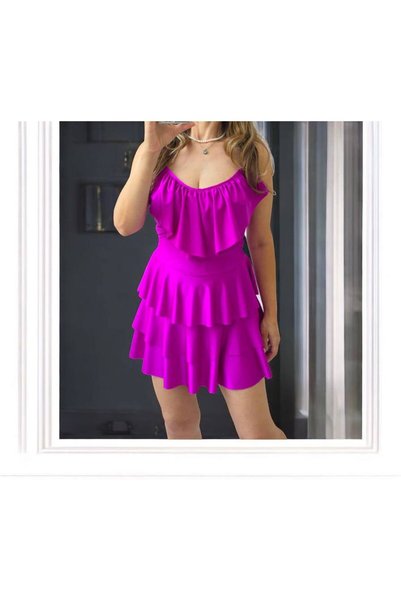 MAXORA SHOP Aniela short Lycra dress - Pink