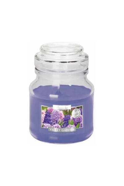 LCA Set 3 x Lumanare Parfumata in Pahar cu Capac, Violet Garden, 28 Ore