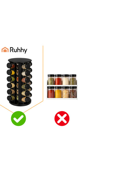 Ruhhy Spice container - 20 pcs + organizer