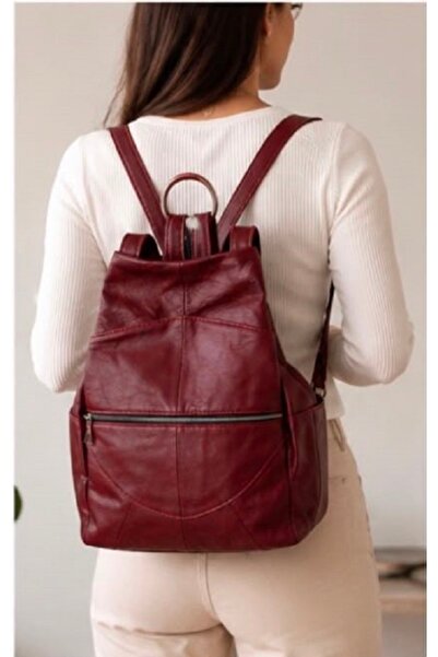 atter Rucsac de lux din piele naturală (30 cm x 28 cm)