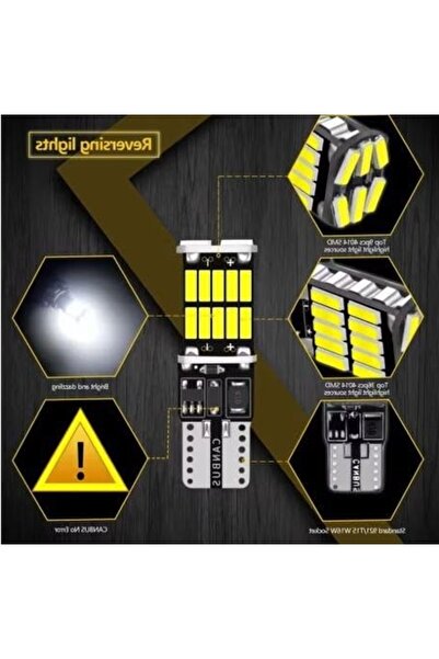 Esranın Dünyası T10 Led 26 Ledli W5W Canbus Ampul, 4 Adet Set