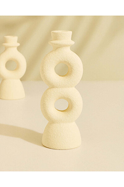REDTAG Sienna White Plain Candle Holder