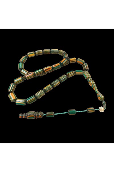 İnan Tesbih Cajuput Tree 8X12 mm Capsule Cut Master Signed Prayer Bead Model