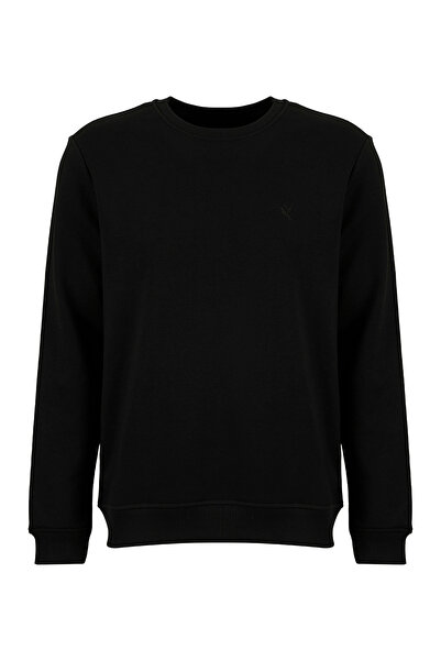 Fabrika Siyah Erkek Slim Fit Sweatshirt JOSEYY N