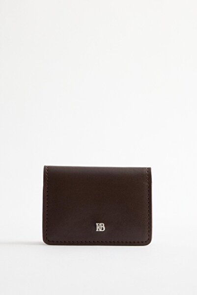 KADRİYE BAŞTÜRK Leather Wallet Brown
