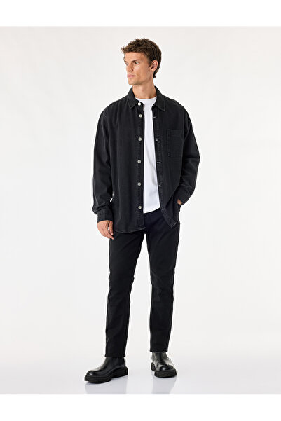 Koton Cotton Regular Waist Skinny Push up Denim Trousers with Pockets - Skinn...