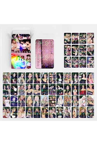 Kpop Dünyasi BLACKPINK '' Deadline '' Çift Yön Baskılı Hologramlı / Lomo Card Seti (60 Pcs)