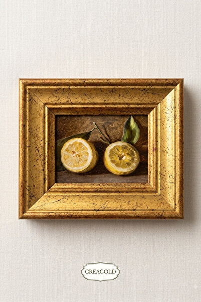 CREAGOLD Citron Bordeaux – Vintage Tablo Magnet ( 10 x 11,5 cm)