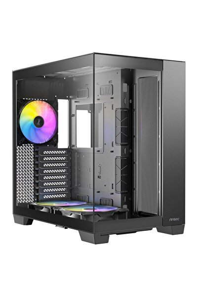 C8 ARGB 2x160mm + 1x140mm ARGB Fan Temperli Cam USB Type-C Siyah Full Tower Gaming (Oyuncu) Ka