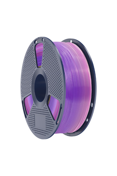 Sunlu Filament PLA Curcubeu Transparent pentru Imprimantă 3D, 1.75 mm, 1 kg