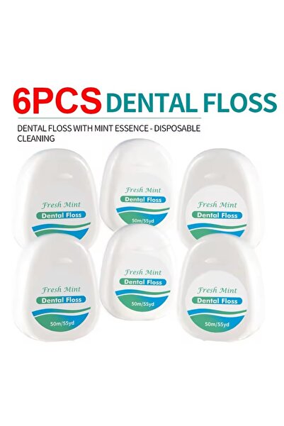 Choice 6PCS Mint Flavored Dental Floss Roll - Interdental Cleaning Tools Adul...