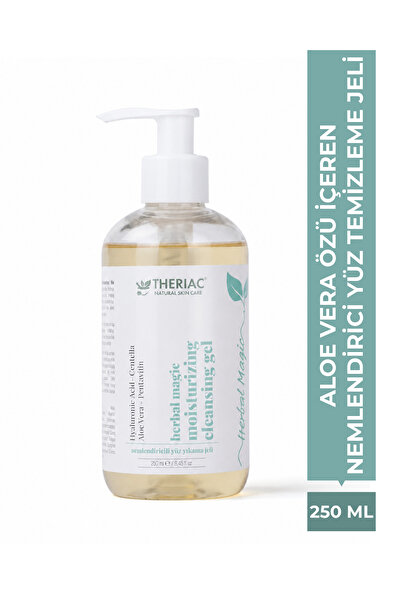 Theriac Herbal Magic Aloe Vera Özü İçeren Nemlendirici Yüz Temizleme Jeli Moi...