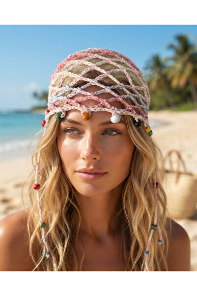 destini File Boncuklu Beret Summer Beret