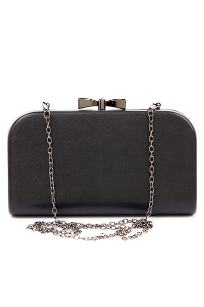 VERDE Βραδινό τσαντάκι clutch 01-1164-Μαυρο