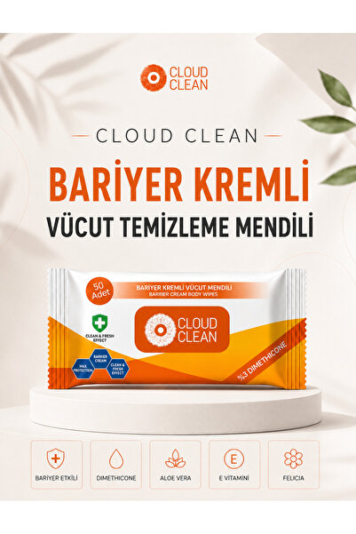 Bariyer Kremli Vücut Temizleme Mendili-12'li