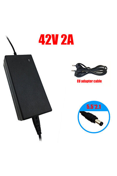 Choice 42V EU 2.1mm 42V 2A Lithium Battery Charger AC 100–240V DC 5.5×2.1mm 8...
