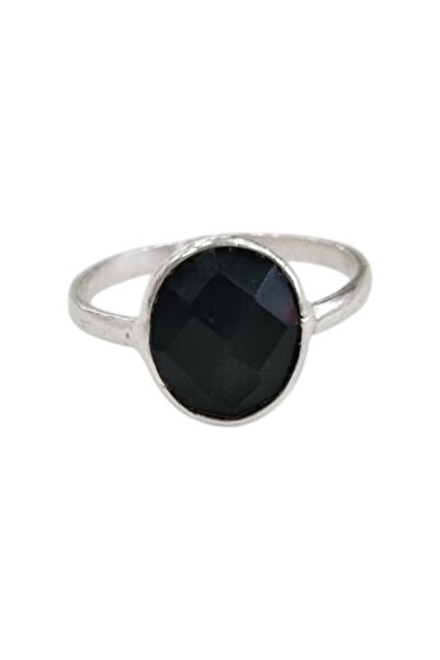 OEM Δαχτυλίδι ασημένιο με μαύρη πέτρα silver925.N57.CC1356