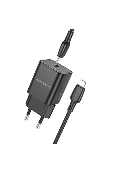Borofone BN13 Φορτιστής Τοίχου GaN Ασφαλείας Τύπου C PD 30W με Καλώδιο Φόρτισ...