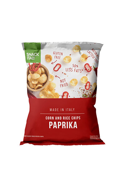 Snack Italy Corn & Rice Chips – Paprika Flavor