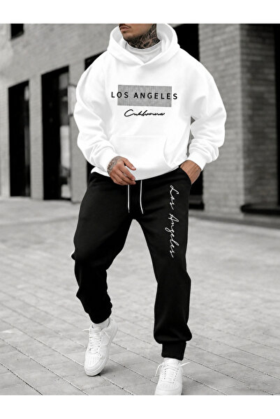 PAVRO Sweatshirt Tracksuit Set Oversize Shaped Comfortable Fit High Quality F...