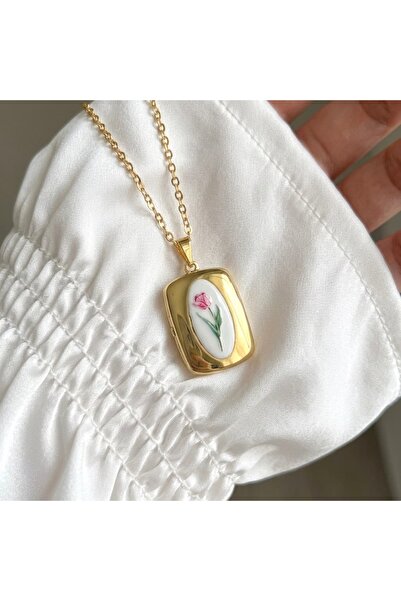 Heda Jewelry Vintage Rose Locket Kolye - Kapaklı Açılabilir Anı Kolyesi
